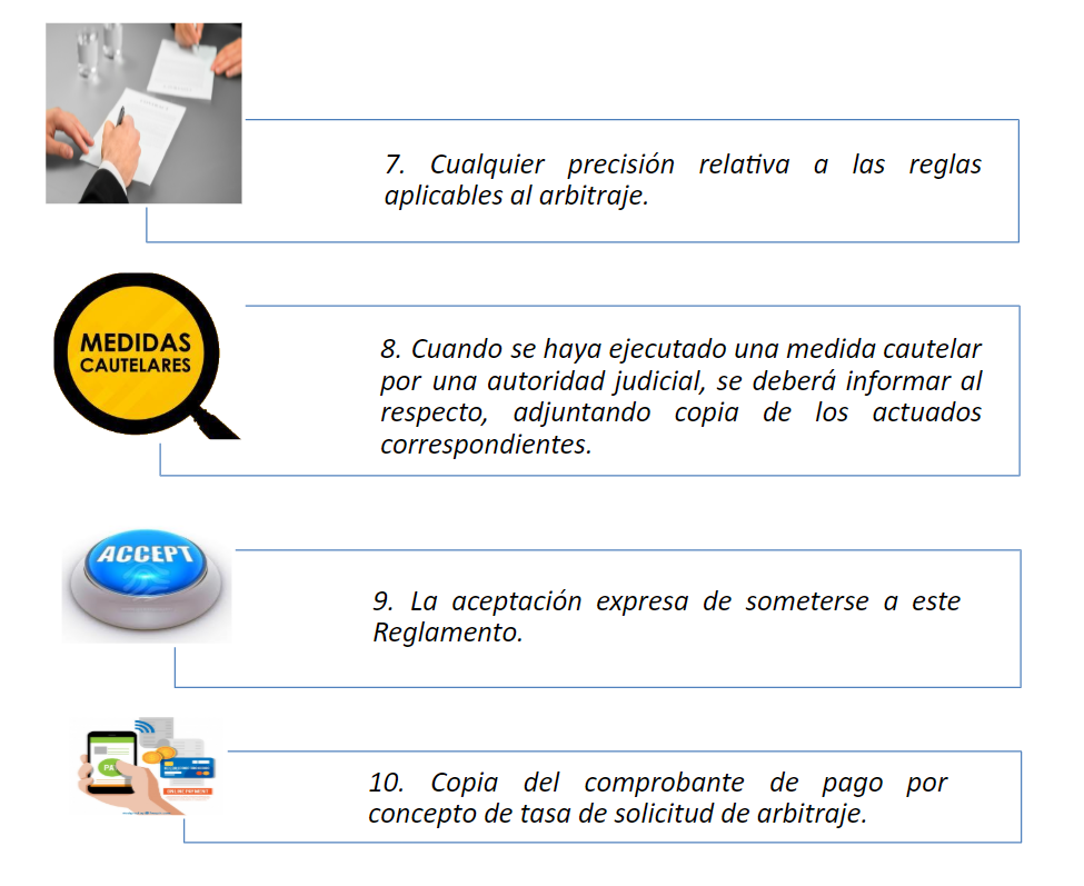 requisitos de solicitud de arbitraje ankawa